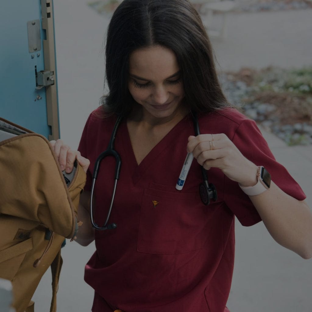 Scrub tops for women.
