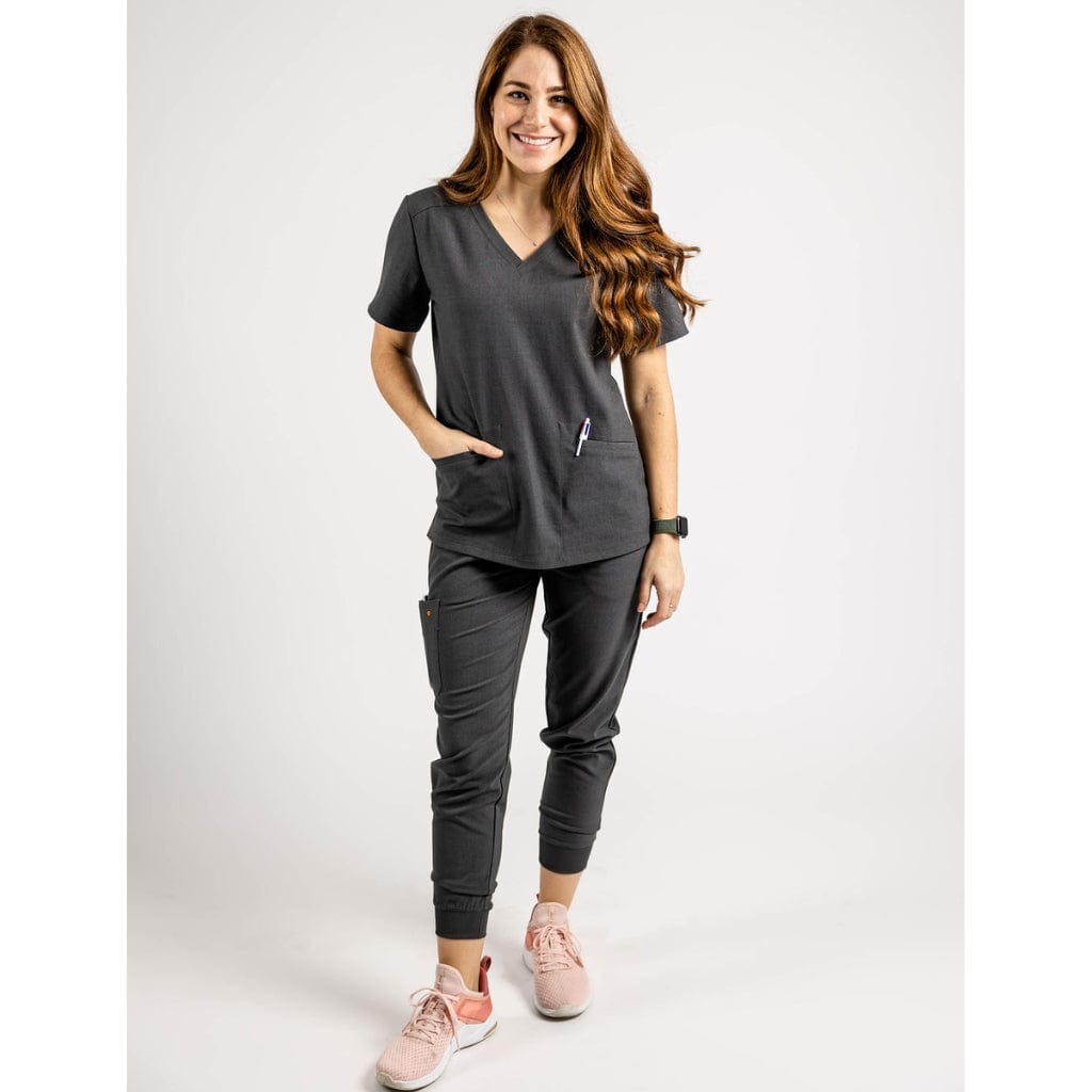 charcoal joggers scrubs for women