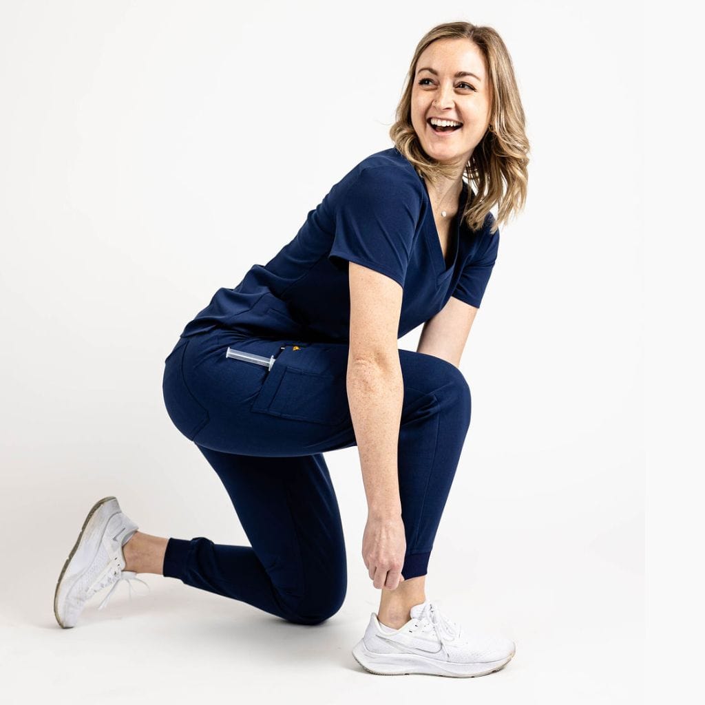 royal blue hatton jogger pants for women