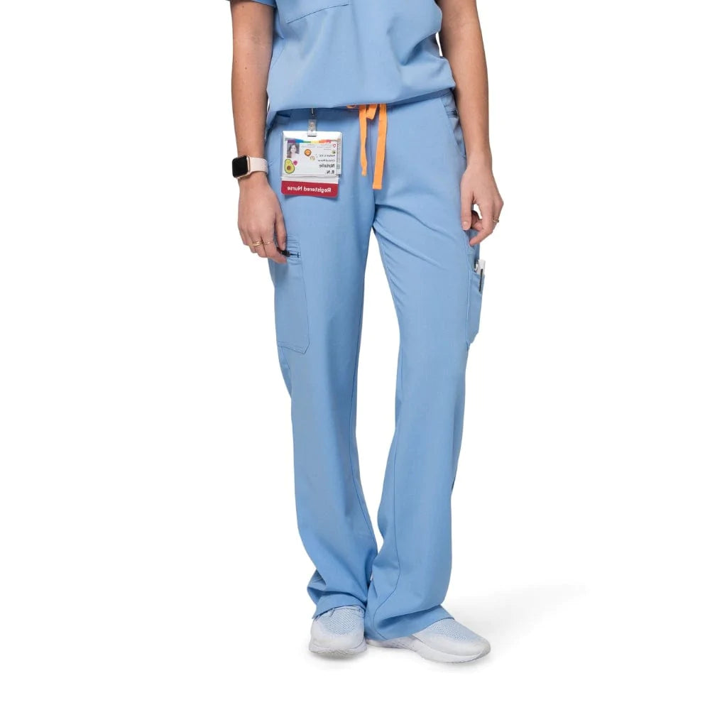 The Bodie - Ceil Blue Medical Scrub Pants for Women - Regular Fit The Bodie - Ceil Blue Medical Scrub Pants for Women - Regular Fit