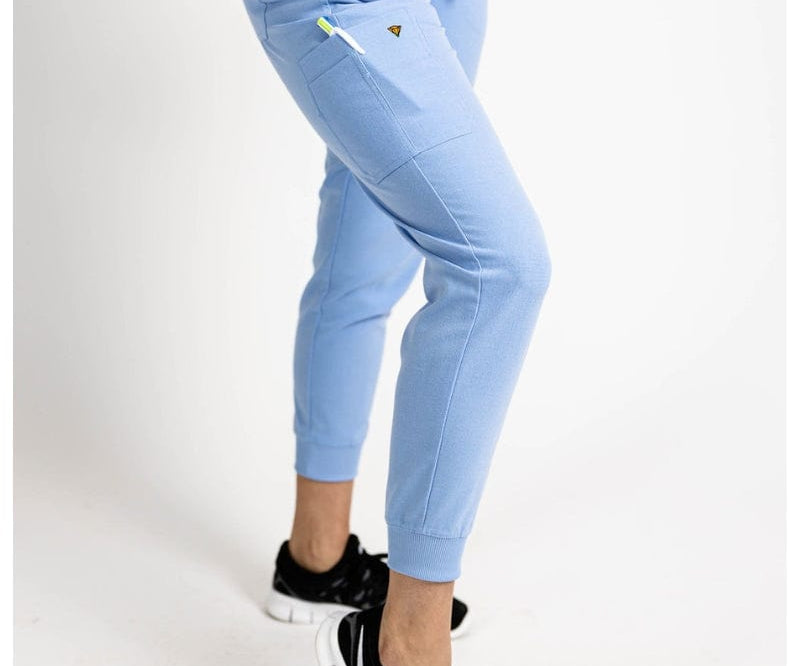 ceil blue jogger scrubs for women.