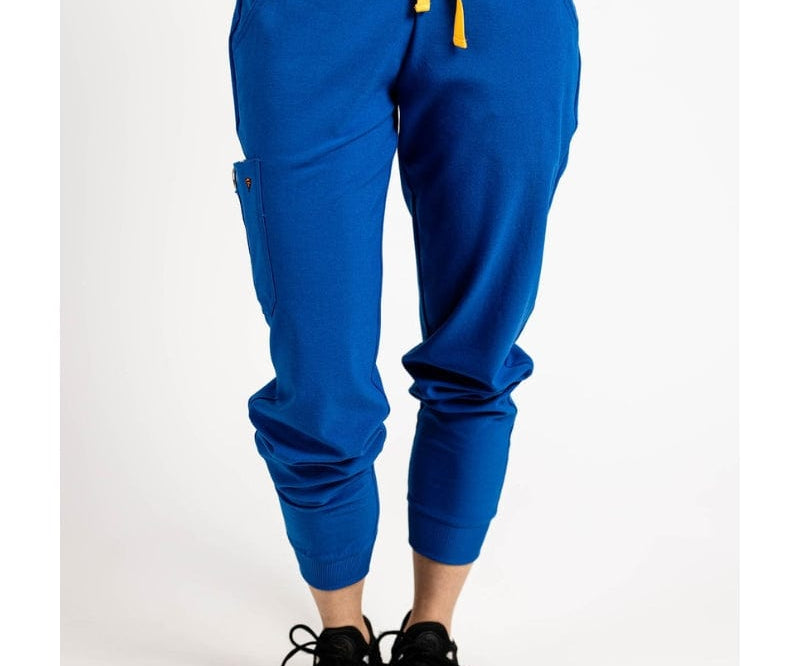 royal blue jogger scrubs for women