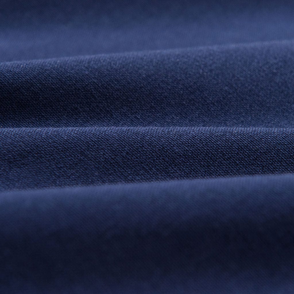 Navy scrubs fabric close up