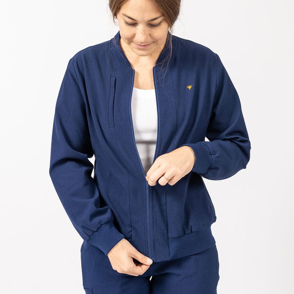 The Palomar Navy Scrub Jacket for Women