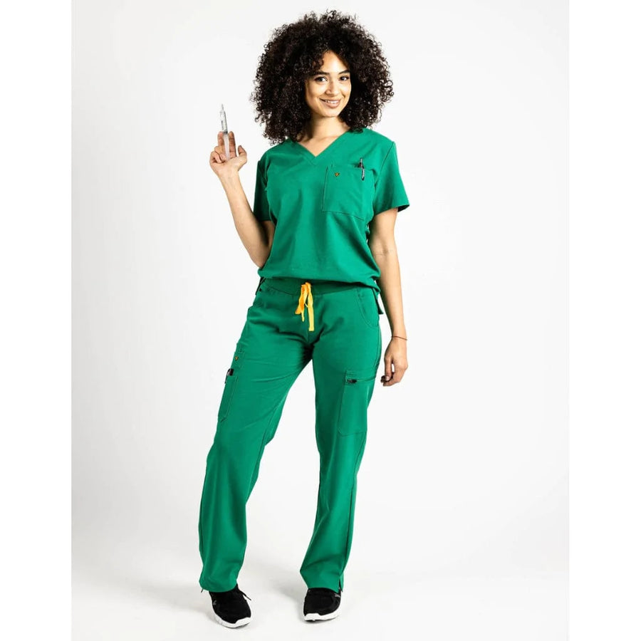 Bodie Hunter Green Scrub Pants for Women Regular Fit