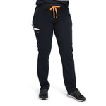 Lower front picture of the the Pfeiffer scrub pants in black.